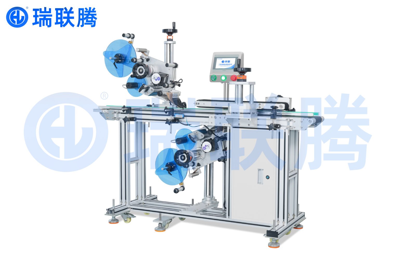可以精准将标签贴到指定位置的全自动上下平面贴标机停放在这里