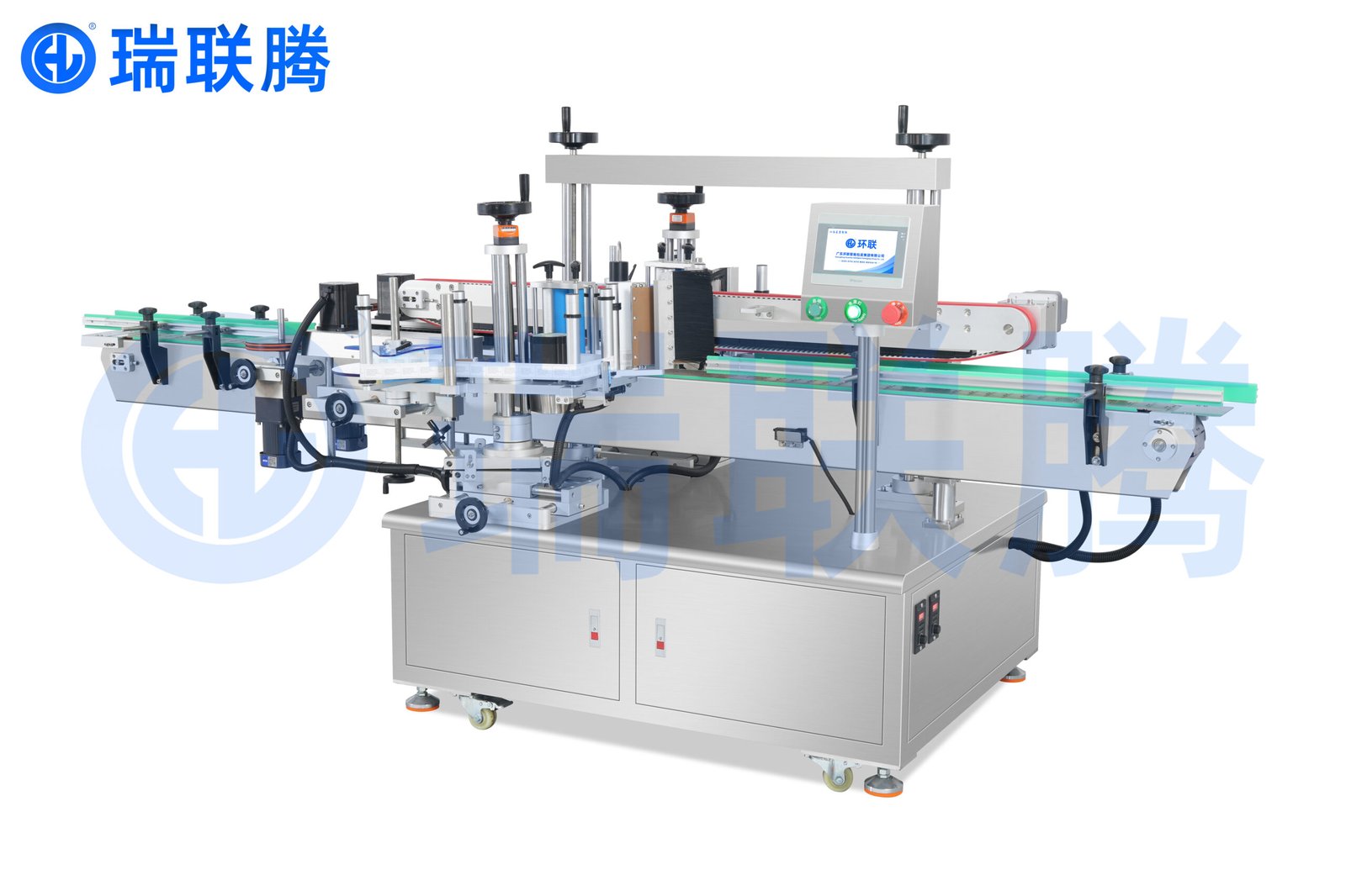 可以精准将标签贴到指定位置的全自动多功能贴标机停放在这里