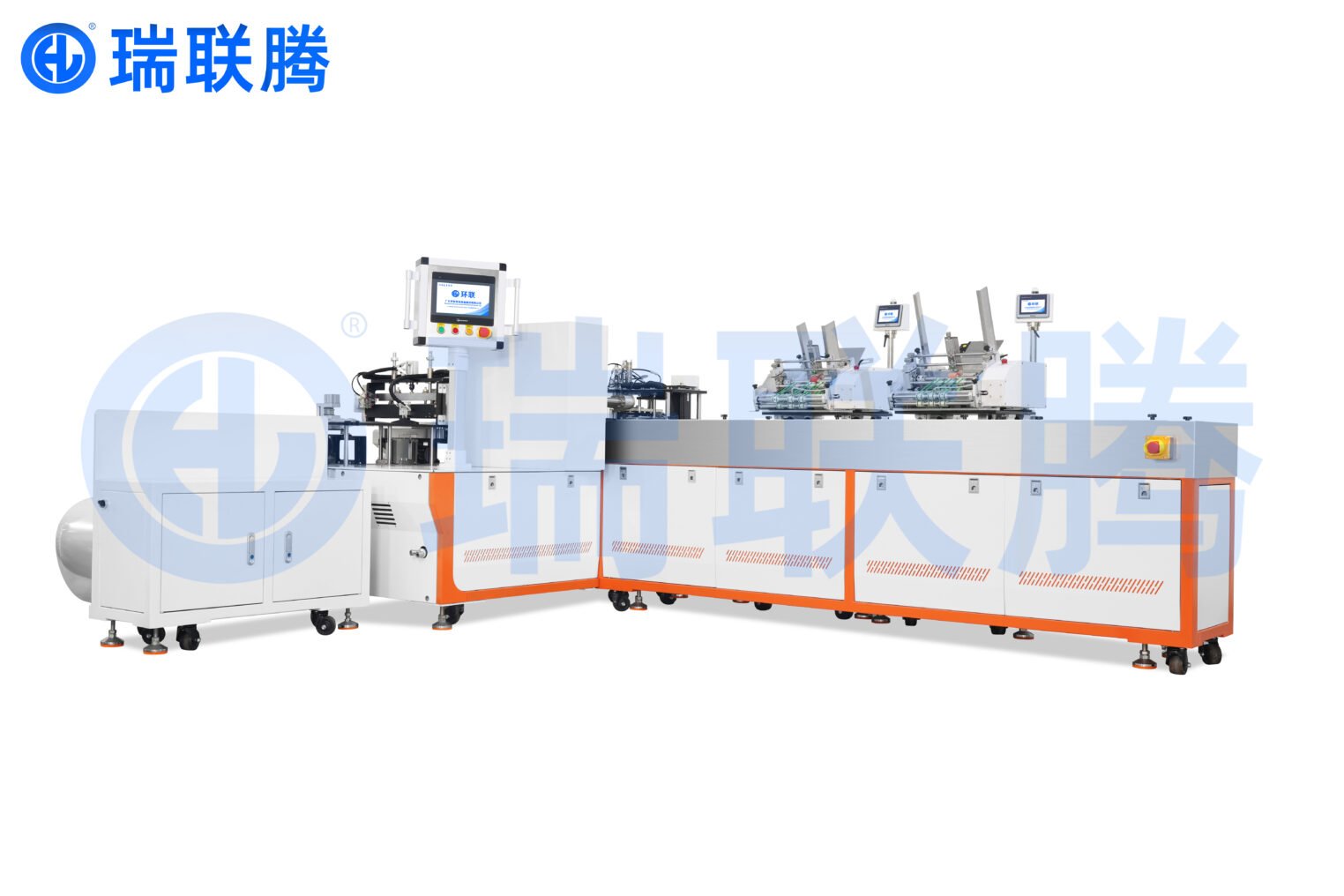 瑞联腾高速套袋机，自动化适配食品、五金等多行业产品，高效提升包装产线效率。
